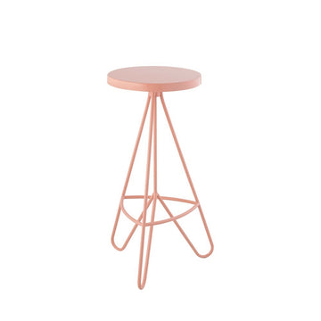 Trinity 30" Modern Industiral Iron Tripod Backless Bar Stool